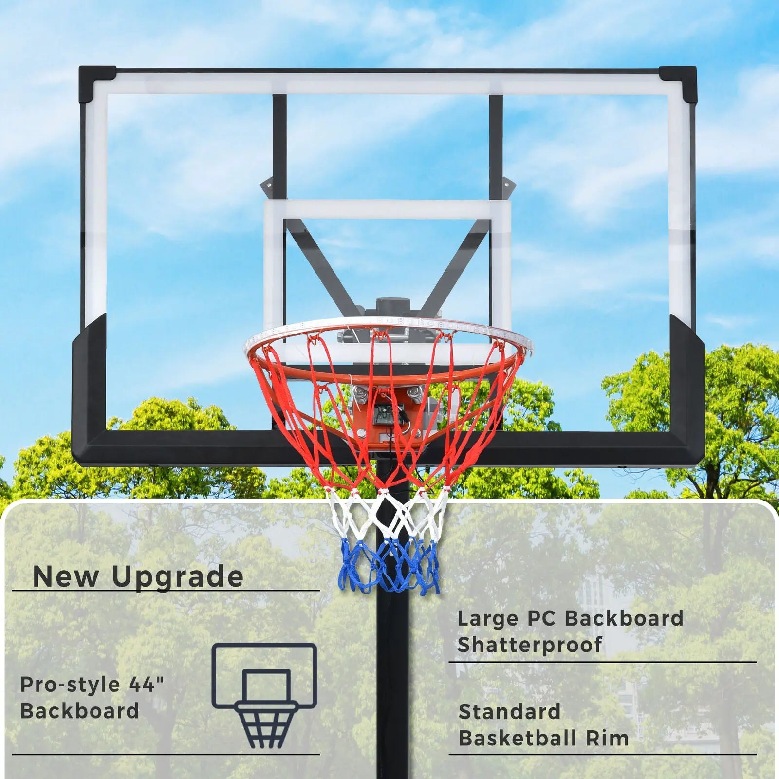 8-10 FT Portable Adjustable Basketball Hoop for Kid Youth Adult Outdoor /Indoor -  WWC.OUTDOOR